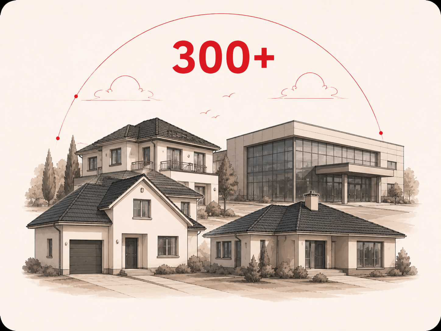 Инфографика ROOFMAN: более 300 реализованных объектов